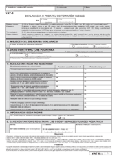 VAT-8(12) - Deklaracja dla podatku od towarów i usług składana przez podatników zobowiązanych do rozliczania wewnątrzwspólnotowego nabycia towarów - druki GOFIN