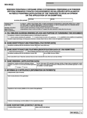 WH-WOZ(4) - Wniosek podatnika o wydanie opinii o stosowaniu preferencji w poborze zryczałtowanego podatku dochodowego od należności wypłacanych na rzecz podatnika - druki GOFIN