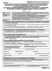 WH-OSP(4) - Oświadczenie o posiadaniu dokumentów uprawniających do zastosowania preferencyjnych zasad opodatkowania do wypłat lub dalszych wypłat w podatku dochodowym od osób fizycznych - druki GOFIN