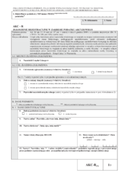 AKC-R(2) - Zgłoszenie rejestracyjne w zakresie podatku akcyzowego - druki GOFIN