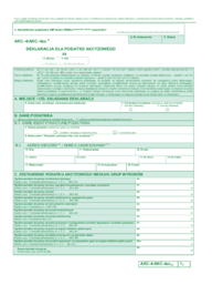 AKC-4/AKC-4zo(3) - Deklaracja dla podatku akcyzowego - druki GOFIN