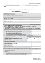 PIT/D(29) - Informacja o odliczeniu wydatków mieszkaniowych w roku podatkowym - druki GOFIN