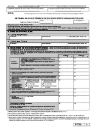 PIT/O(21) - Informacja o odliczeniach od dochodu (przychodu) i od podatku w roku podatkowym - druki GOFIN