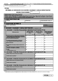 PIT/ZG(5) - Informacja o wysokości dochodów z zagranicy i zapłaconym podatku w roku podatkowym - druki GOFIN
