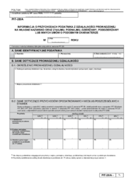 PIT-28/A(14) - Informacja o przychodach podatnika z działalności prowadzonej na własne nazwisko oraz z najmu, podnajmu, dzierżawy, poddzierżawy lub innych umów o podobnym charakterze - druki GOFIN