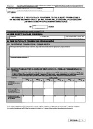 PIT-28/A(15) - Informacja o przychodach podatnika z działalności prowadzonej na własne nazwisko oraz z najmu, podnajmu, dzierżawy, poddzierżawy lub innych umów o podobnym charakterze - druki GOFIN