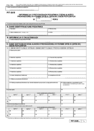 PIT-28/B(10) - Informacja o przychodach podatnika z działalności prowadzonej w formie spółki (spółek) osób fizycznych - druki GOFIN