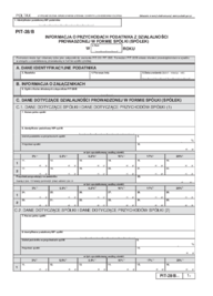 PIT-28/B(17) - Informacja o przychodach podatnika z działalności prowadzonej w formie spółki (spółek) - druki GOFIN