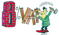 Stawka VAT na wykonanie prac budowlanych przy użyciu własnych materiałów