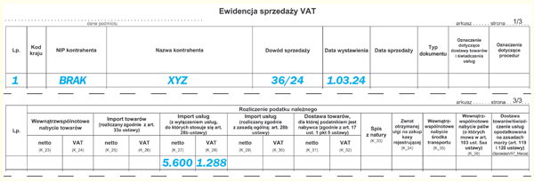 Jak wykazać w pliku JPK_VAT fakturę z Norwegii z naliczonym VAT