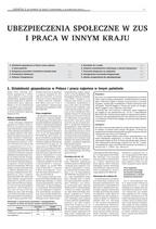 Dodatek do Gazety Podatkowej - Ubezpieczenia społeczne w ZUS i praca w innym kraju 
