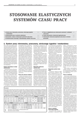 Dodatek do Gazety Podatkowej - Stosowanie elastycznych systemów czasu pracy