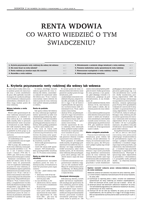 Dodatek do Gazety Podatkowej - Renta wdowia - co warto wiedzieć o tym świadczeniu?