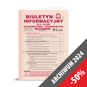 Biuletyn Informacyjny dla Służb Ekonomiczno-Finansowych (BI) - Archiwum 2024