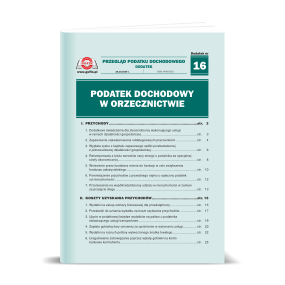 Dodatek PPD 16/2024 - Podatek dochodowy w orzecznictwie