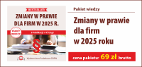 Pakiet 2025/01 - Zmiany w prawie dla firm w 2025 roku