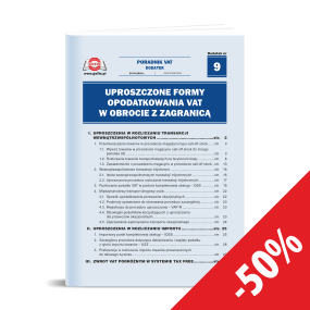 Dodatek PV 09/2024 - Uproszczone formy opodatkowania VAT w obrocie z zagranicą - Archiwum