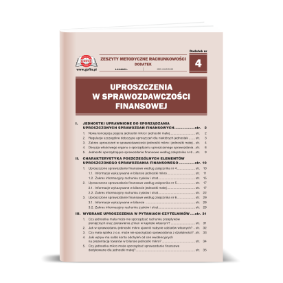 Dodatek ZMR 04/2025 - Uproszczenia w sprawozdawczości finansowej