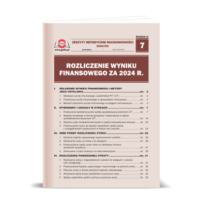 Dodatek ZMR 07/2025 - Rozliczenie wyniku finansowego za 2024 r.