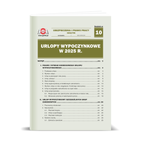 Dodatek UiPP 10/2025 - Urlopy wypoczynkowe w 2025 r.