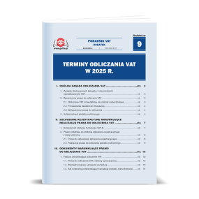 Dodatek PV 09/2025 - Terminy odliczania VAT w 2025 r.