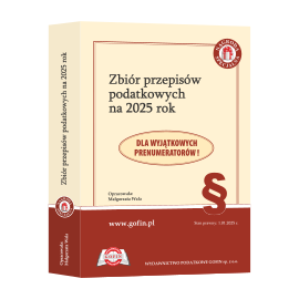 Książka - Zbiór przepisów podatkowych na 2025 rok