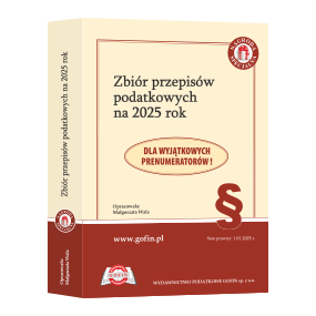 Nagroda 2025 - Zbiór przepisów podatkowych na 2025 rok