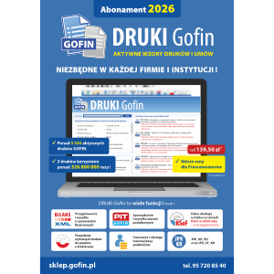 Program DRUKI Gofin na cały 2026 r.