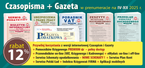 Komplet promocyjny nr 1 na okres IV-XII 2025 - Czasopisma + Gazeta