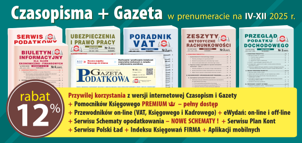 Komplet promocyjny nr 1 na okres IV-XII 2024 - Czasopisma + Gazeta