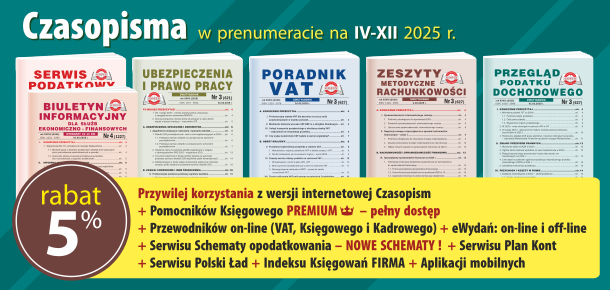 Komplet promocyjny nr 2 na okres IV-XII 2024 - Czasopisma