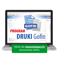 Program DRUKI Gofin - Oferta dla nieposiadających prenumeraty Gofinu