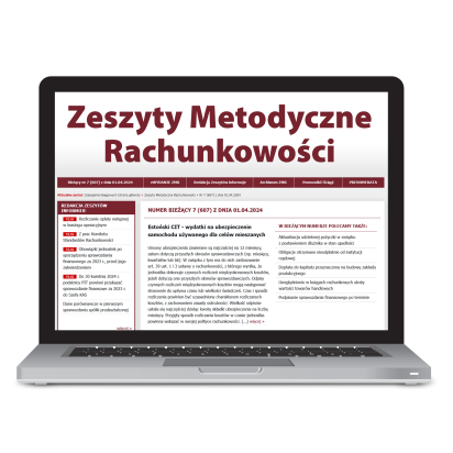 Zeszyty Metodyczne Rachunkowości on-line