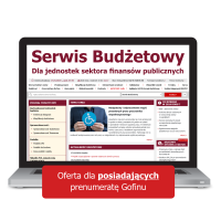 Serwis Budżetowy - Oferta dla posiadających prenumeratę Gofinu